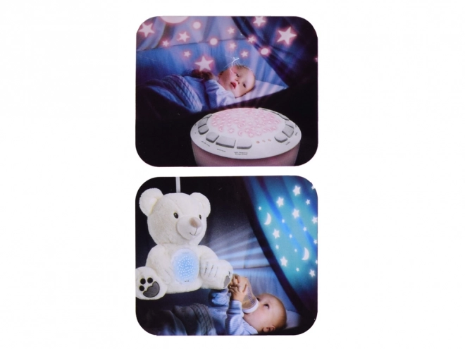 Pluche teddybeer met melodieën en projector
