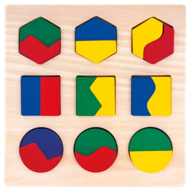 Bino Houten puzzel geometrische vormen