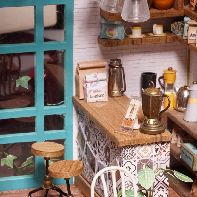 Šimonova koffiehuis - Doe-het-zelf Miniatuur koffiehuis in een poppenhuis