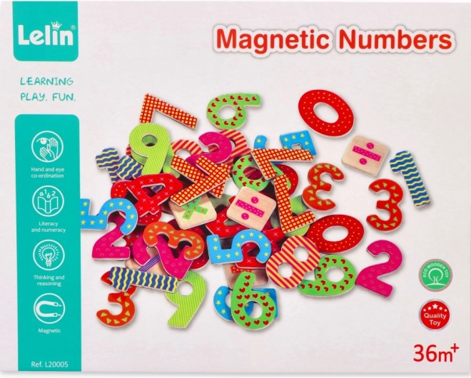 magnetische houten cijfers lelin