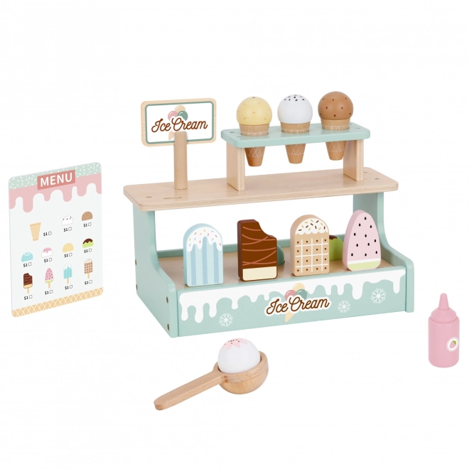 houten ijskraam Woopie Green, speelset