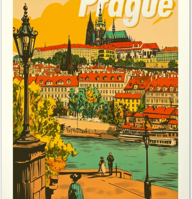 Wandkalender Vintage posters96 wereldsteden 2026