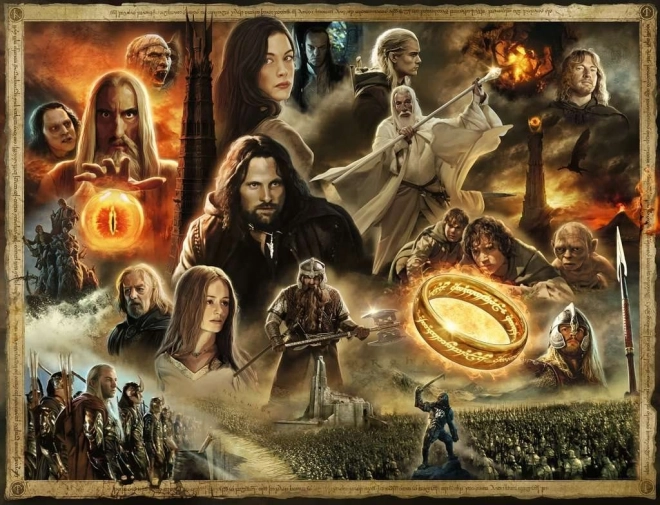 Puzzle Ravensburger Le Seigneur des Anneaux : Les Deux Tours 2000 pièces