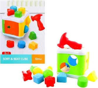 Jeu 2-en-1 à marteler et à encastrer pour enfants