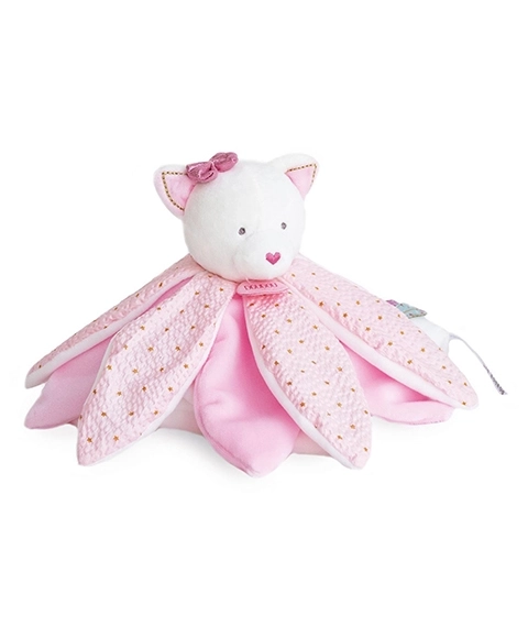 Cadeauset - pluchen knuffel Roze kat 26 cm