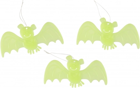 Leuchtende Fledermaus Dekoration 3 Stk