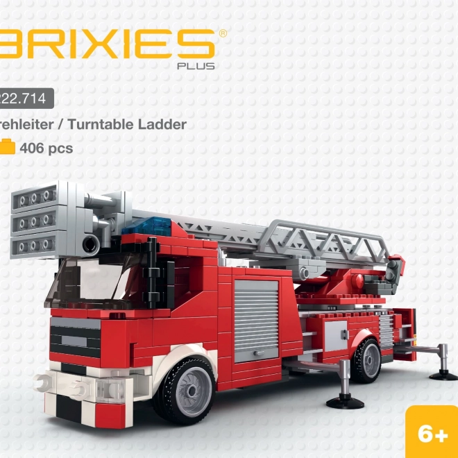 Brixies Plus brandweerwagen met draaibare ladder