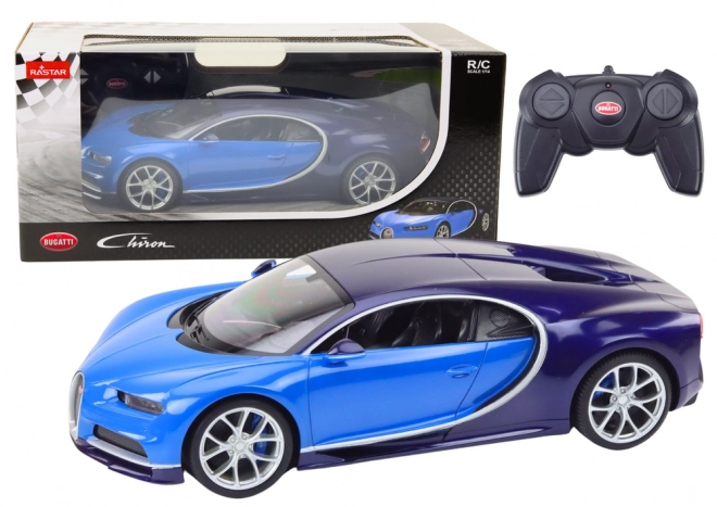 Bugatti Chiron remote-controlled car model in 1:14 scale blue