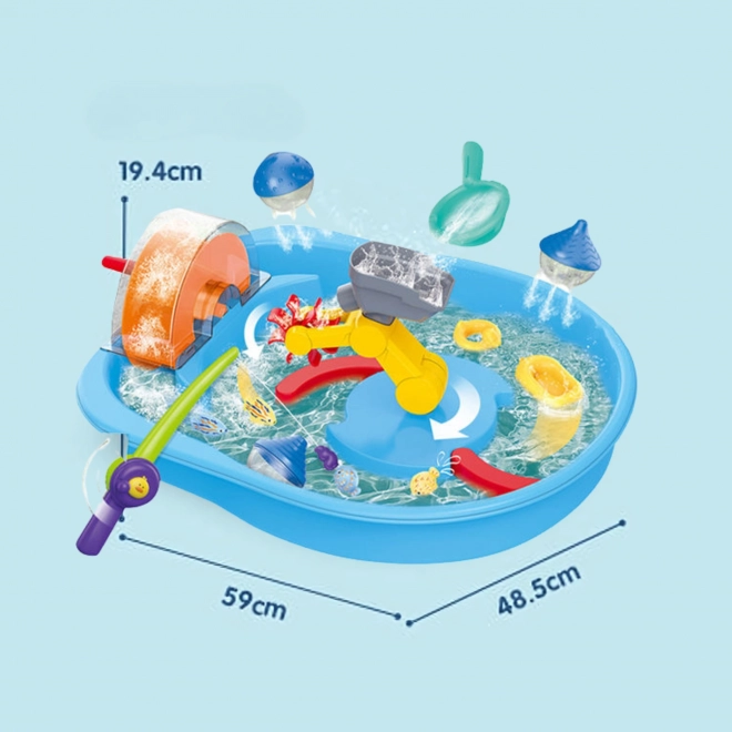 Jouet aquatique Woopie avec roue et pêche de poissons 2v1