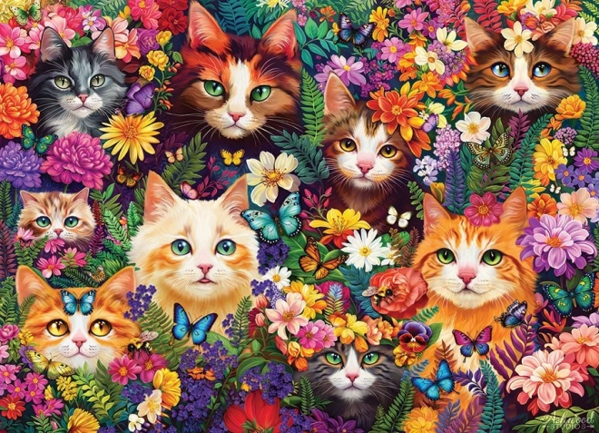 Cobble Hill Blossoming Whiskers puzzle 1000 pieces