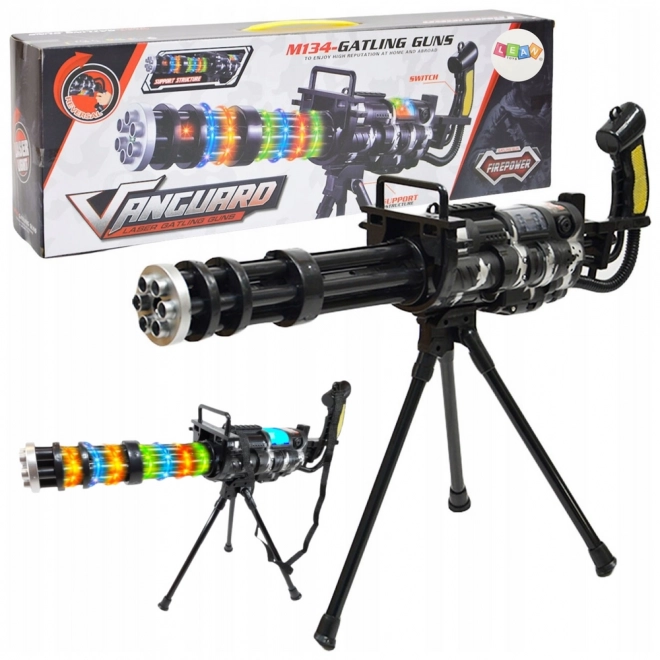 Fusil de sniper noir interactif avec lumières et vibrations