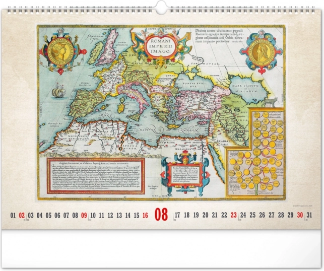 Wandkalender Oude Kaarten 2026