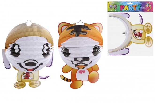 Lampion Bol 25 cm Kat of Hond