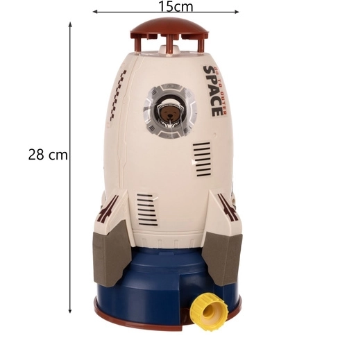 Garten-Sprinkler für Kinder in Form einer Rakete