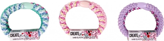 Élastiques à cheveux Zansot – élastiques, multicolores, 4 pièces avec pochette