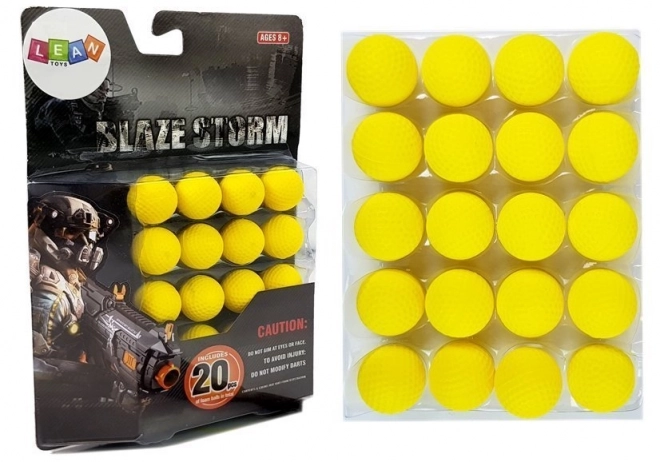 Geweerkogels met een diameter van 2 cm 20 stuks.