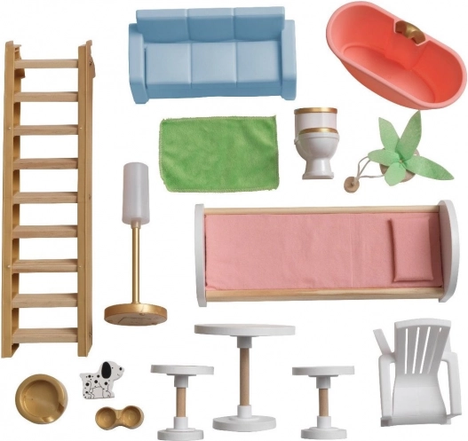 15 stuks meubels en accessoires in de set