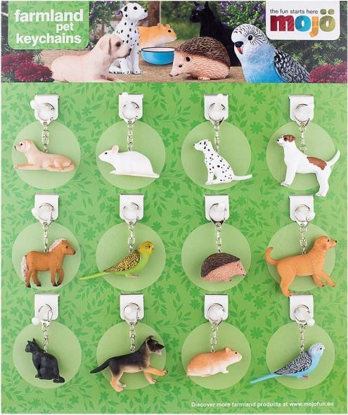 Mojo Keychain Display – Pets (72 pcs)