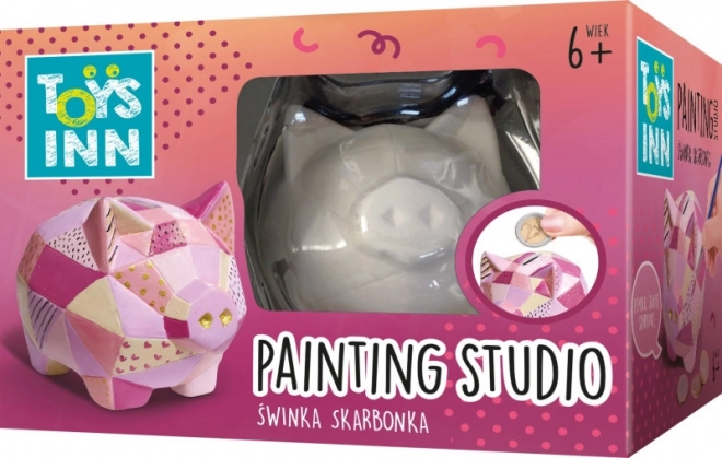 Painting Plaster Piggy Bank
