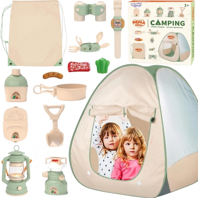 Woopie Camping Tent for Little Explorers XXL 15 pieces