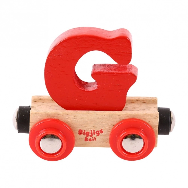 Bigjigs Rail houten wagon - letter G