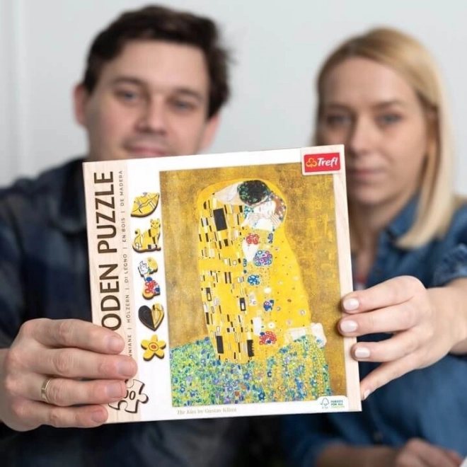 Holzpuzzle Gustav Klimt - Der Kuss 200 Teile
