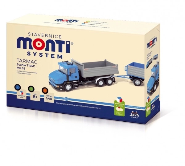 Bouwpakket Monti System MS 65 Scania Tarmac 1:48 in doos 32x20,5x7,5cm