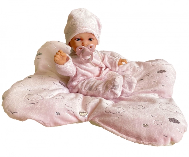 Antonio Juan 1235 PETIT - realistische babypop met speciale bewegingsfunctie en zacht stoffen lichaam - 27 cm