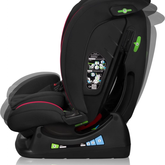 Kindersitz Lionelo Aart i-Size schwarz rot 40-150 cm