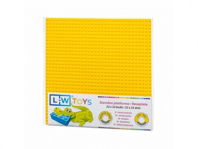 L-W Toys Basisplaat 32x32 Geel