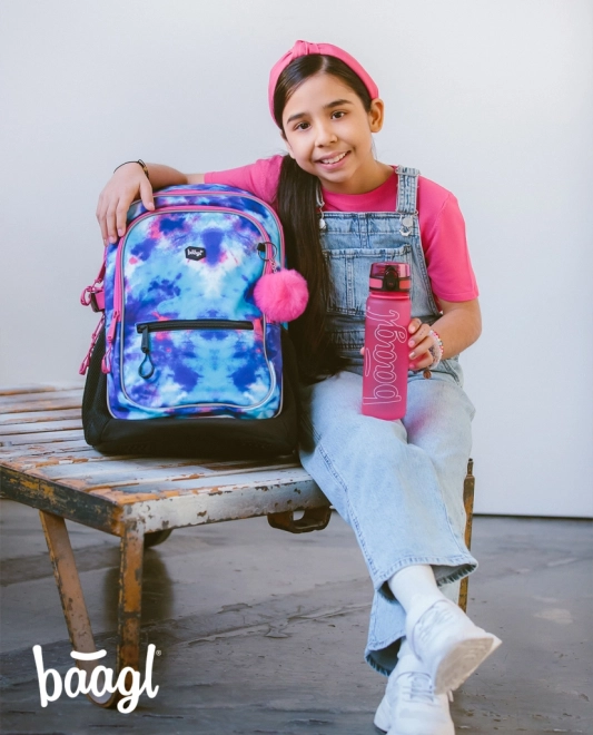 BAAGL Tritan Waterfles Logo - roze