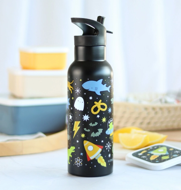 A Little Lovely Company Stainless steel drinking bottle 500 ml – Universe