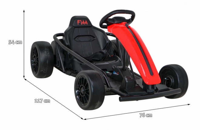 Gokart FX1 Drift Master pro kinderen rood