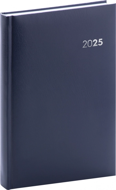 NOTIQUE Dagelijkse Agenda Balacron 2025, donkerblauw, 13 x 18 cm