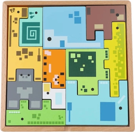 TREFL wooden puzzle – Pixel Gang brainteaser