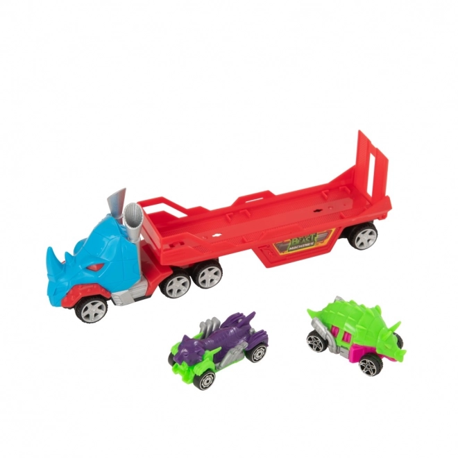 Teamsterz vrachtwagen Dino met autootjes
