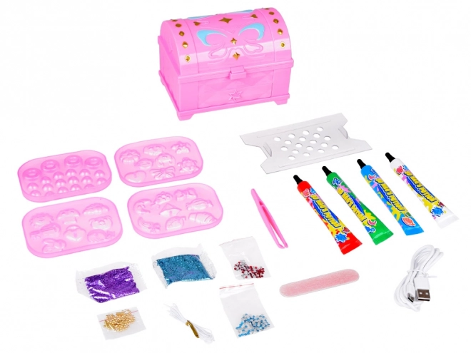 Creative Jewelry Making Set with Magical Gels