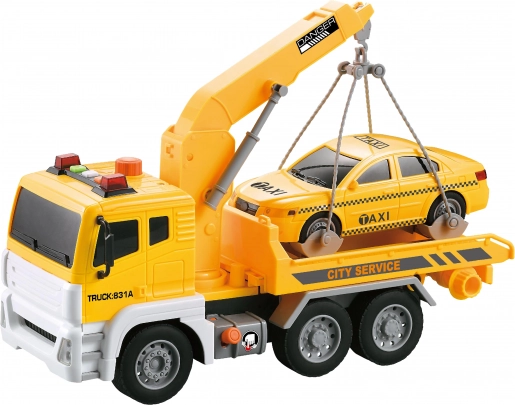 Tracteur avec taxi avec effets lumineux et sonores 30 cm