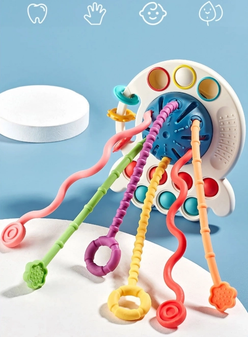 Woopie Multifunctional Montessori Baby Sensory Toy Teether