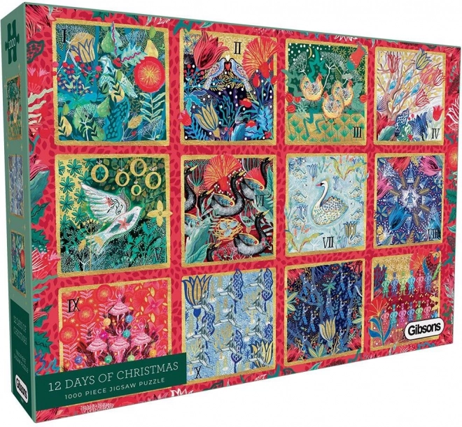Puzzel Twaalf Dagen tot Kerstmis 1000 stukjes