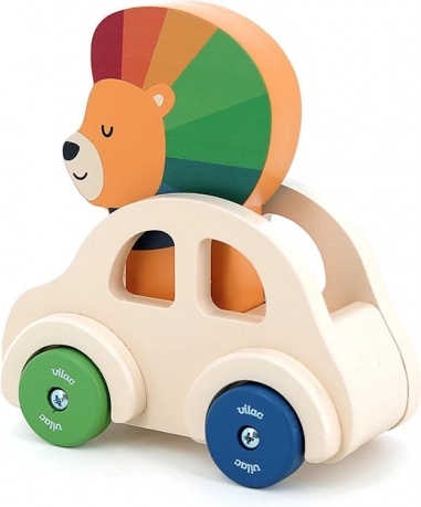Holzauto mit Hupe Löwe von Vilac