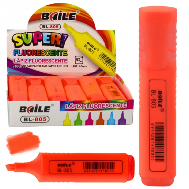 Neonfarbener intensiver Orangen-Marker
