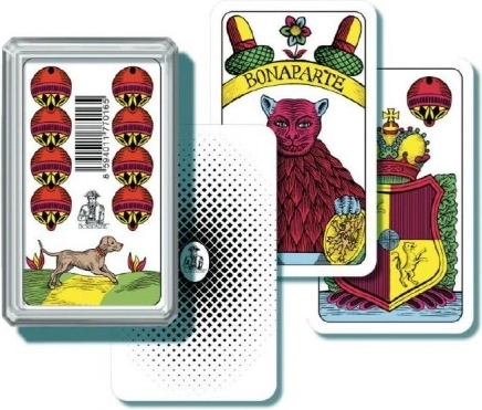 Cartes Mariáš à tête simple dans une boîte en plastique
