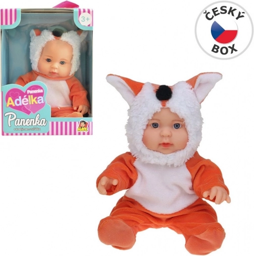 Poupée en tenue d’animal renard 22,5 cm