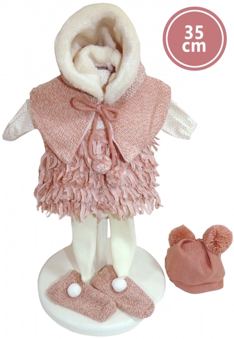 Llorens 535S SARA - realistische pop met zacht stoffen lichaam - 35 cm