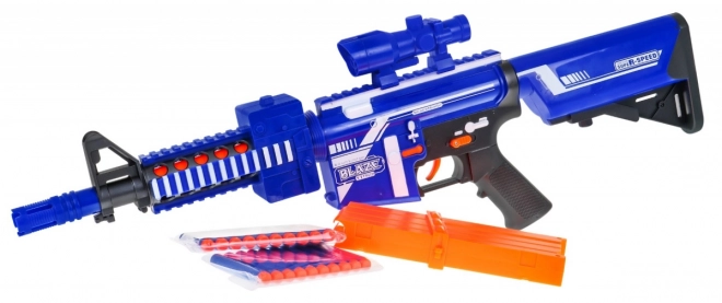 Automatische kinder geweer 8+ Blaze Storm 20 lange schuimkogels + vizier