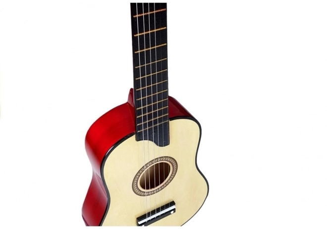 Wooden Guitar with Pick - Cream
