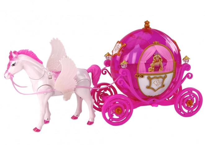 Magische set met paardenkoets en prinses