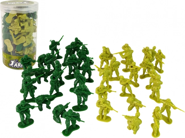 Set militaire soldats verts 40 pièces