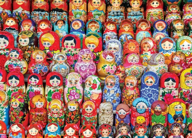 Puzzel EUROGRAPHICS Russische Matroesjka’s 1000 stukjes